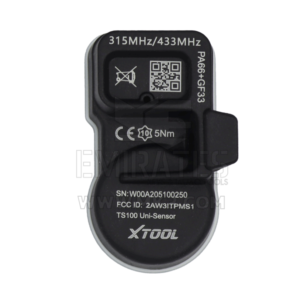 XTOOL TS100 Sensor 2 In 1 (315 + 433MHz), as a programmable universal sensor featuring in Clamp-in and Snap-in options which​​ are both smart and efficient specially built for sensor replacement with maximum application coverage