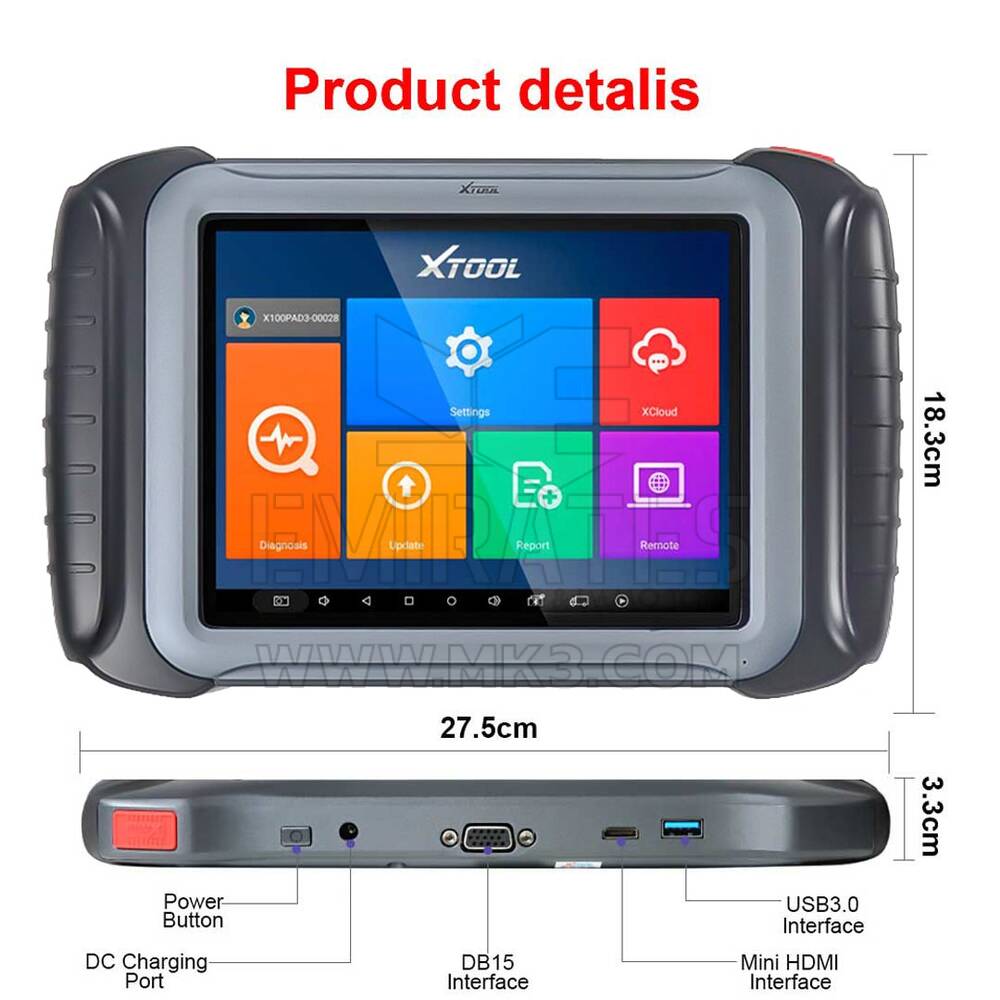 X100 PAD Elite is a professional tablet key programmer with key programming supplies advanced special functions | Emirates Keys