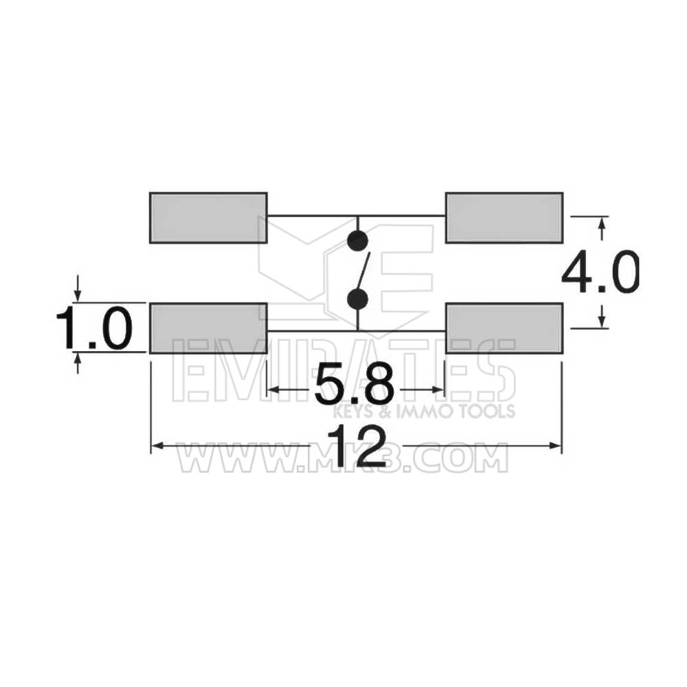 Pulsador Interruptor Táctil Silicio 6.2X6.2X3.5H | mk3