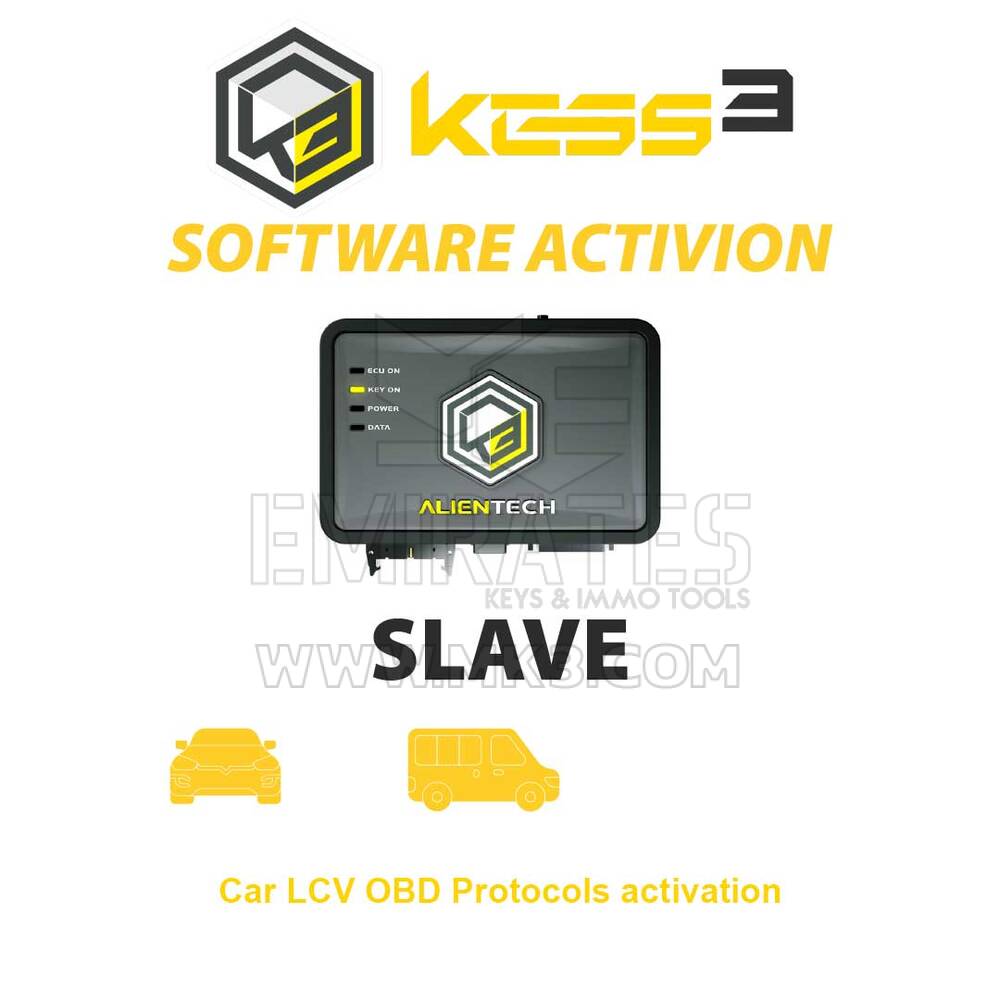 Alientech KESS3SA001 KESS3 activation des protocoles OBD LCV de voiture esclave