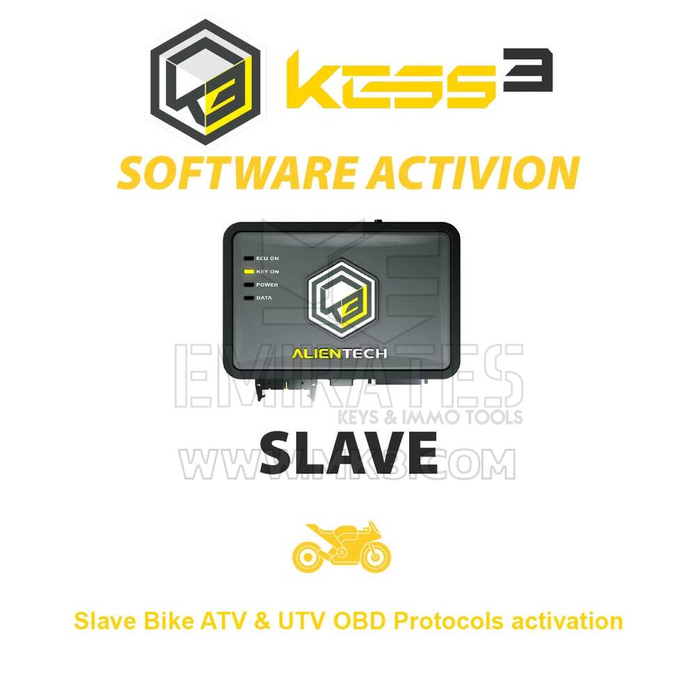 Alientech KESS3SA002 KESS3 Köle Bisiklet ATV ve UTV OBD Protokolleri aktivasyonu