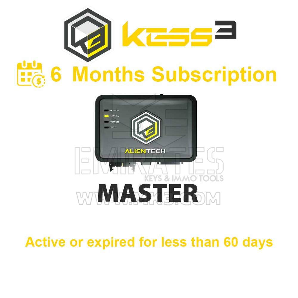 Alientech KESS3MS002 - KESS3 Master - Abonnement 6 Mois