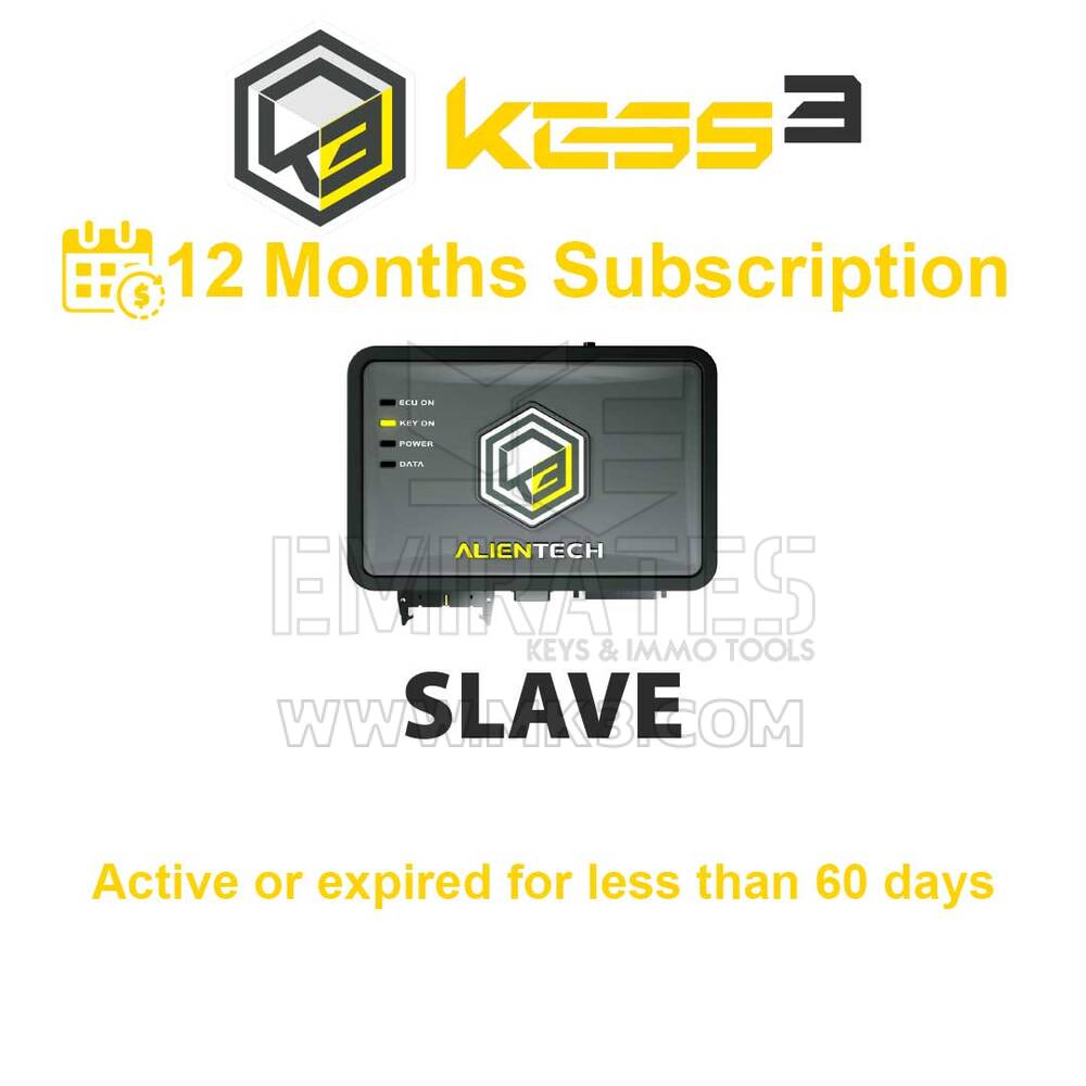 Alientech KESS3SS0001 - KESS3 Slave - 12 Months Subscription