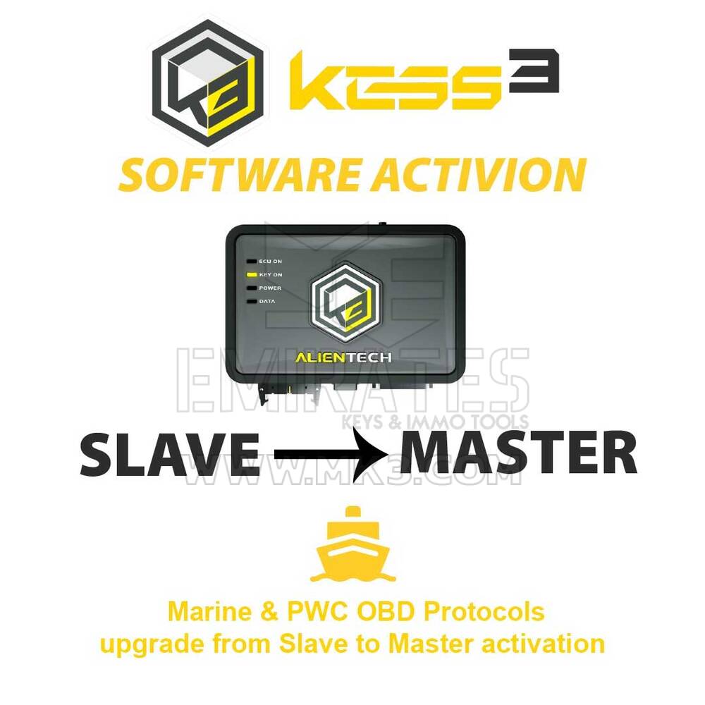 Alientech KESS3SU004 KESS3 Slave Marine & PWC OBD Protocols upgrade from Slave to Master activation