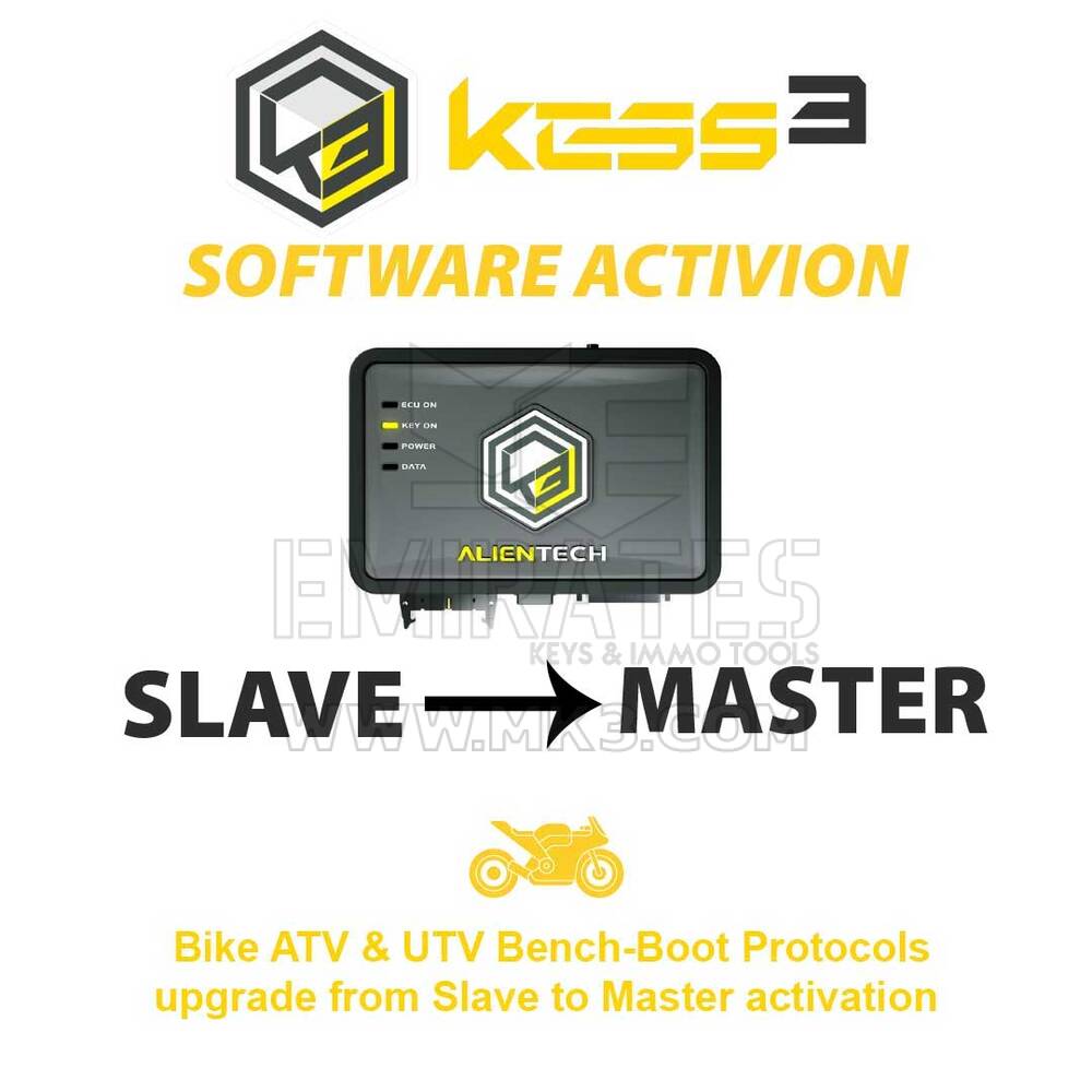 Alientech KESS3SU006 KESS3 Slave Bike ATV & UTV Bench-Boot Protocols upgrade from Slave to Master activation