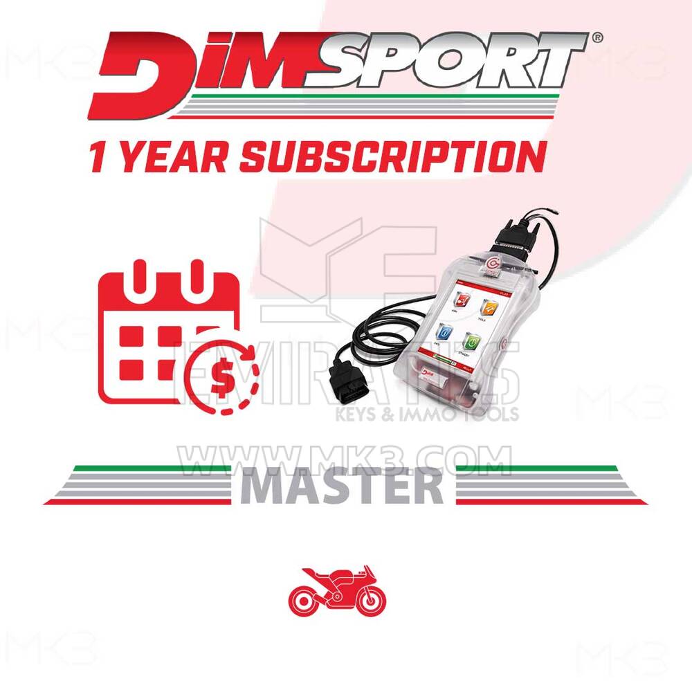 Dimsport - SINGLE TOOL 1 YEAR SUBSCRIPTION - NEW GENIUS - BIKE (AV-ALL1YNGB)