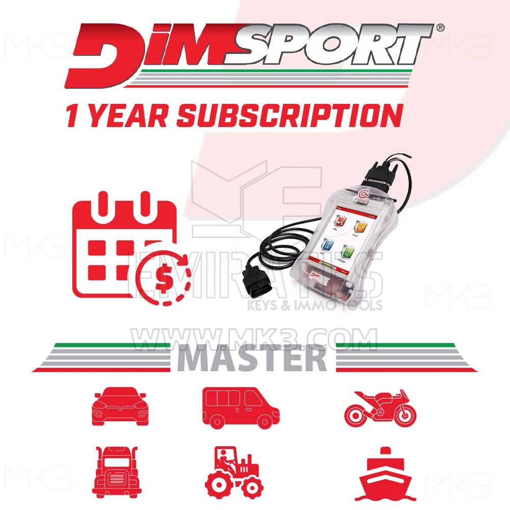 Dimsport - SINGLE TOOL 1 YEAR SUBSCRIPTION - NEW GENIUS - OTHER SINGLE CATEGORY (AV-ALL1YNG)