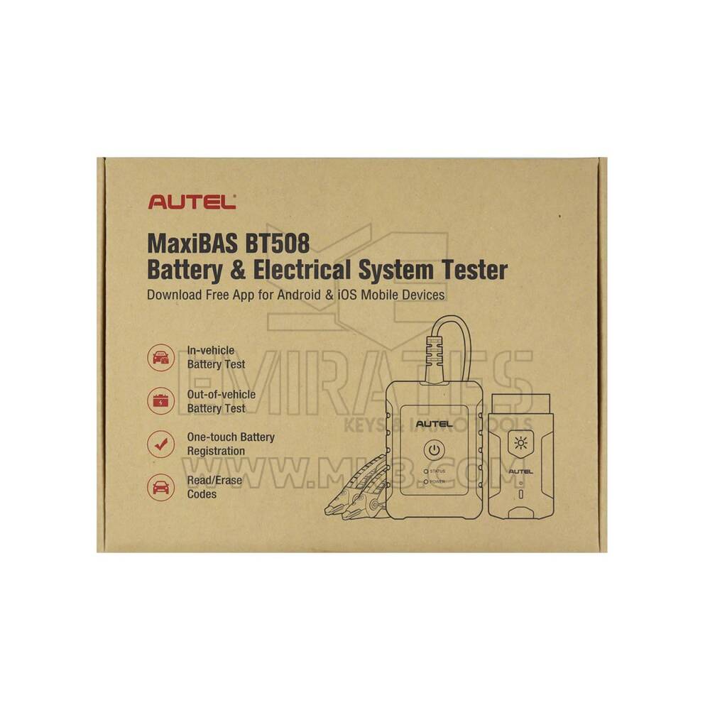 New Auel MaxiBAS BT508 Battery Tester Electrical System Tester With Wireless Bluetooth VCI All System Diagnostic | Emirates Keys