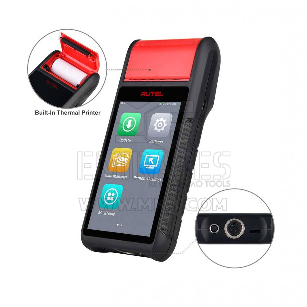 New Autel MaxiBAS BT608E Car All System Diagnostic Scan Tool OBD2 Scanner Thermal Printer Battery Tester Upgraded Of BT508/BT506 | Emirates Keys