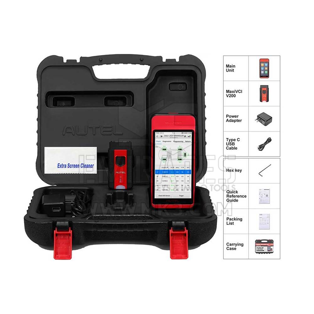 Tablet Android inalámbrica Autel MaxiTPMS ITS600 que ofrece funciones completas de diagnóstico y servicio de TPMS | Claves de los Emiratos