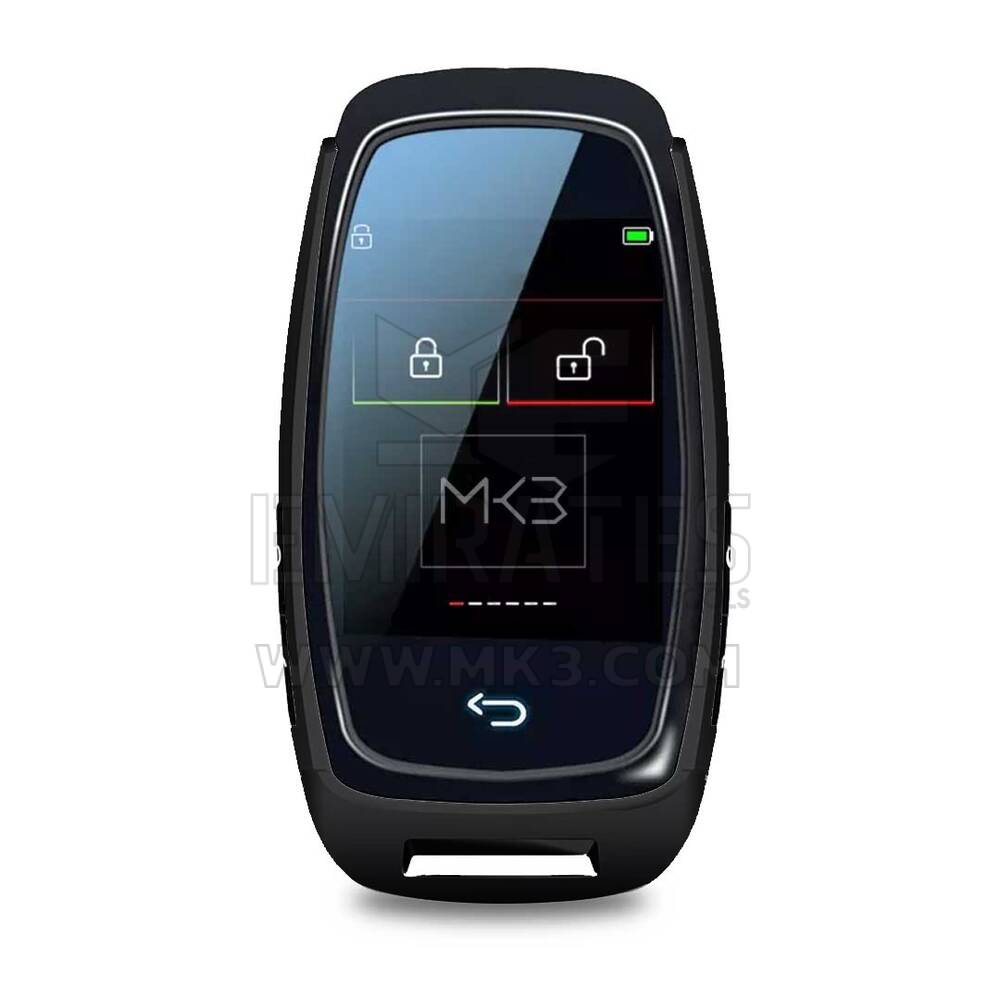 Kit de clé télécommande intelligente universelle LCD, pour tous les modèles de voiture, avec clé Go sans clé, couleur noire