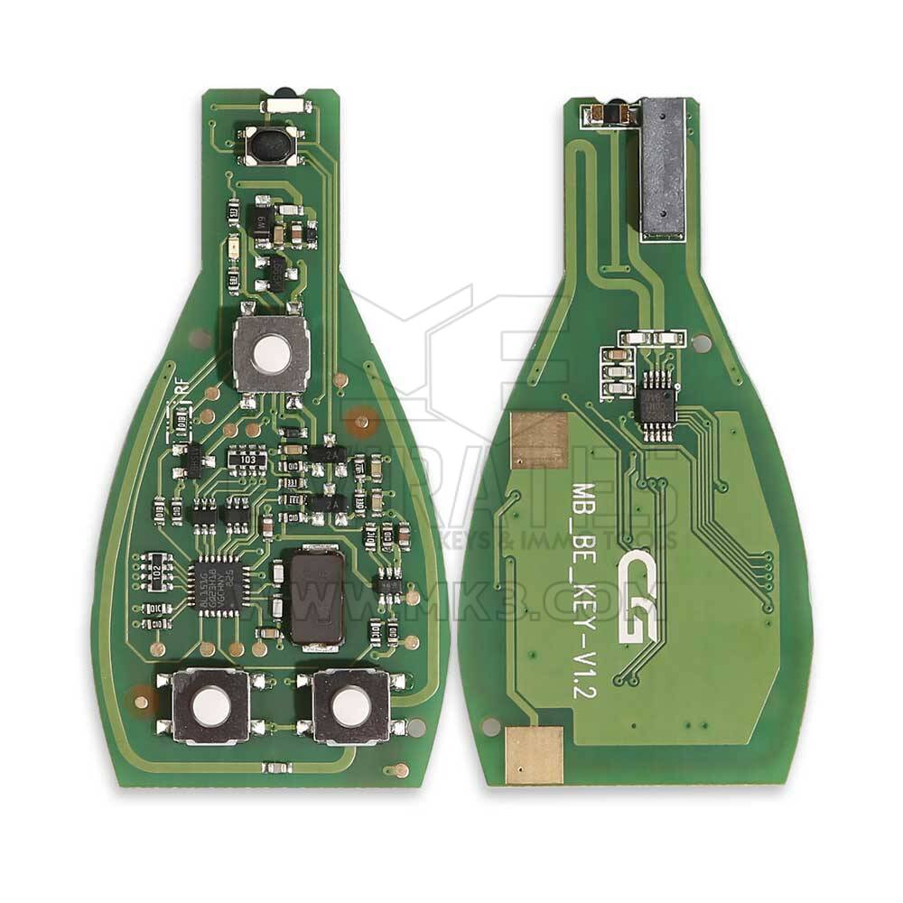 Novo controle remoto CGDI Mercedes Benz Chrome 3 botões Fobik / IYZ-3312 / 315 MHz ou 433 MHz suporta todos os FBS3 e recuperação automática | Chaves dos Emirados