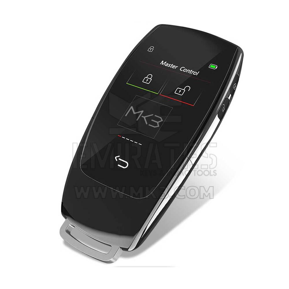 Novo kit de chave remota inteligente modificada universal LCD de reposição para todos os carros de entrada sem chave Mercedes Benz estilo clássico cor preta Chaves dos Emirados