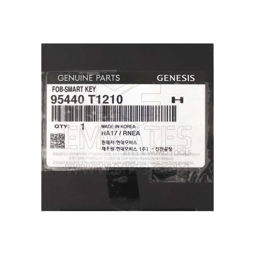 New Hyundai Genesis 2021 Genuine/OEM Smart Remote 433MHz 8 Button Manufacturer Part Number: 95440-T1210 OEM Box | Emirates Keys