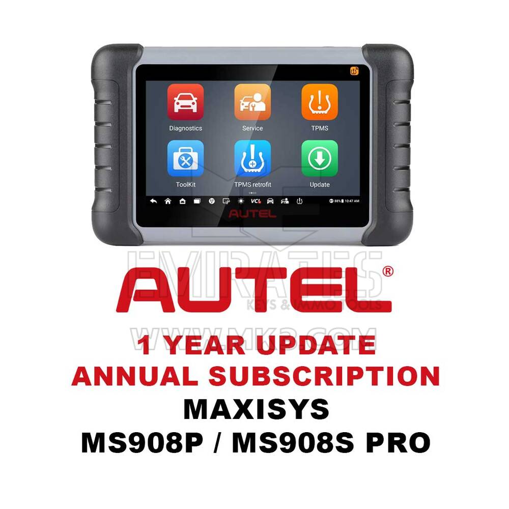 اشتراك التحديث لمدة عام في Autel لـ MaxiSys MS908P / MS908S Pro