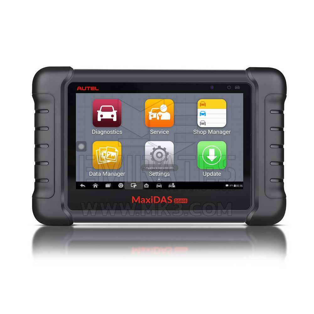 New Autel MaxiDAS DS808 Kit Android Tablet Diagnostic Tool Full Set with Injector Coding/Key Coding VCMI IMMO, Oil Reset, ABS | Emirates Keys