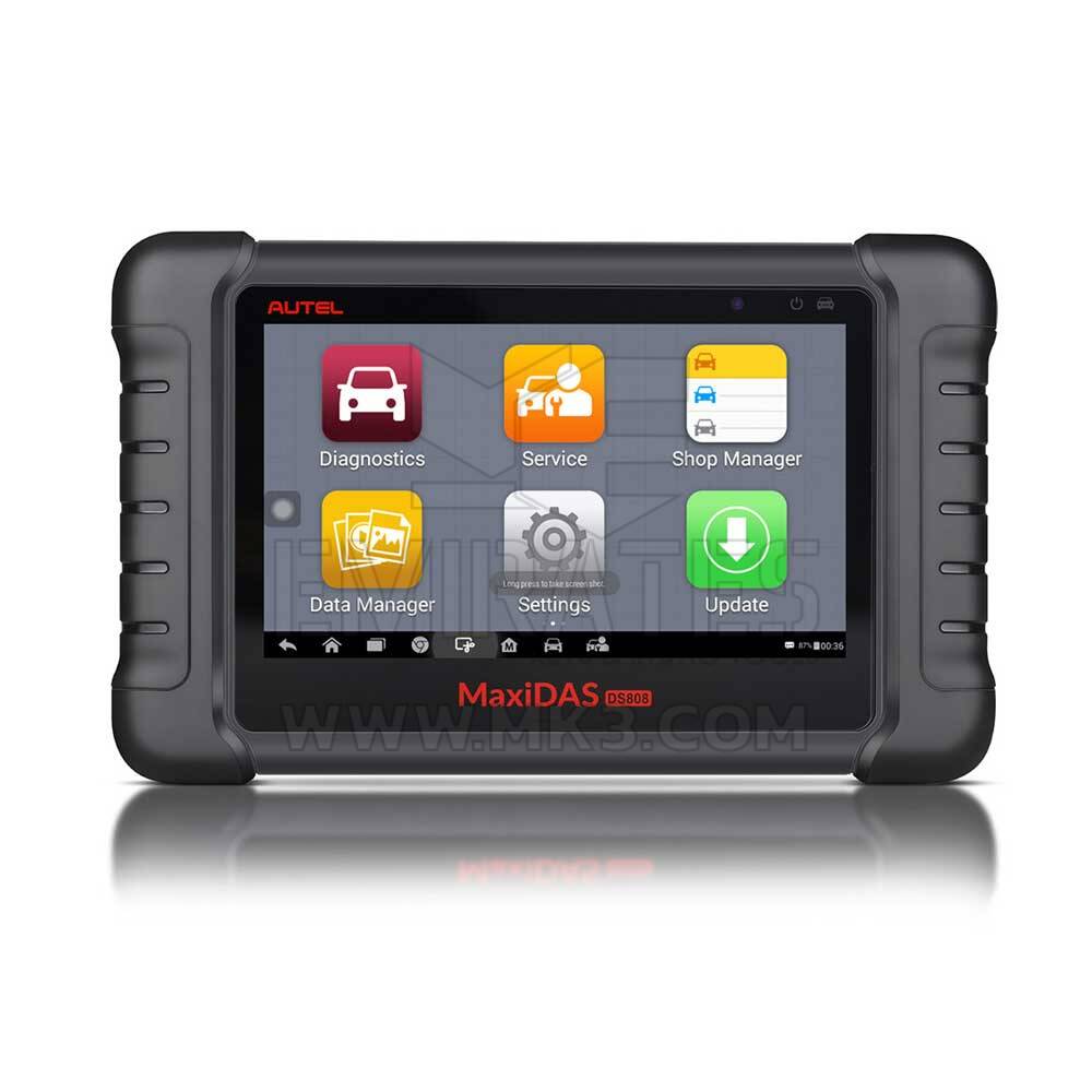 Novo kit autel maxidas ds808 android tablet ferramenta de diagnóstico conjunto completo com codificação do injetor/codificação chave vcmi immo, redefinição de óleo, abs Chaves dos Emirados