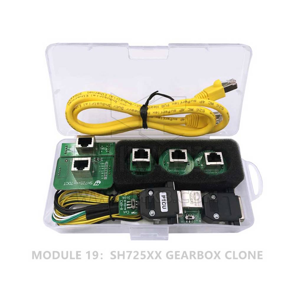 Clone Yanhua ACDP MÓDULO 19 CAIXA DE VELOCIDADES Suporta todos os ZF 8HP | VW/Audi DQ380/DQ381 ODE | Mercedes-Benz 9GT (VGS-NAG3) | Clone da caixa de velocidades BMW | Chaves dos Emirados