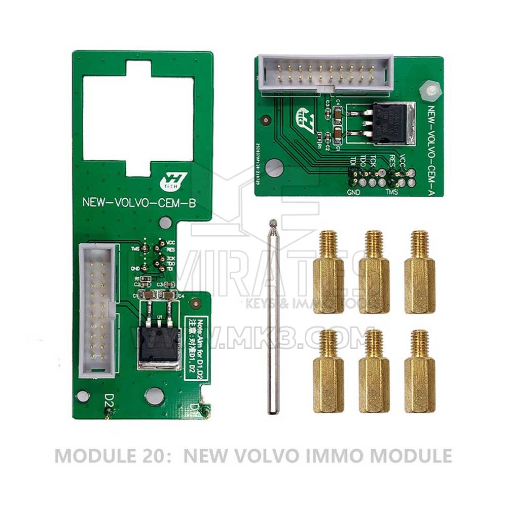 Yanhua ACDP Set 20 Nouveau module VOLVO IMMO Lecture des données CEM en mode ICP sans soudure et programmation de nouveaux kyes via le mode OBD | Clés Emirates