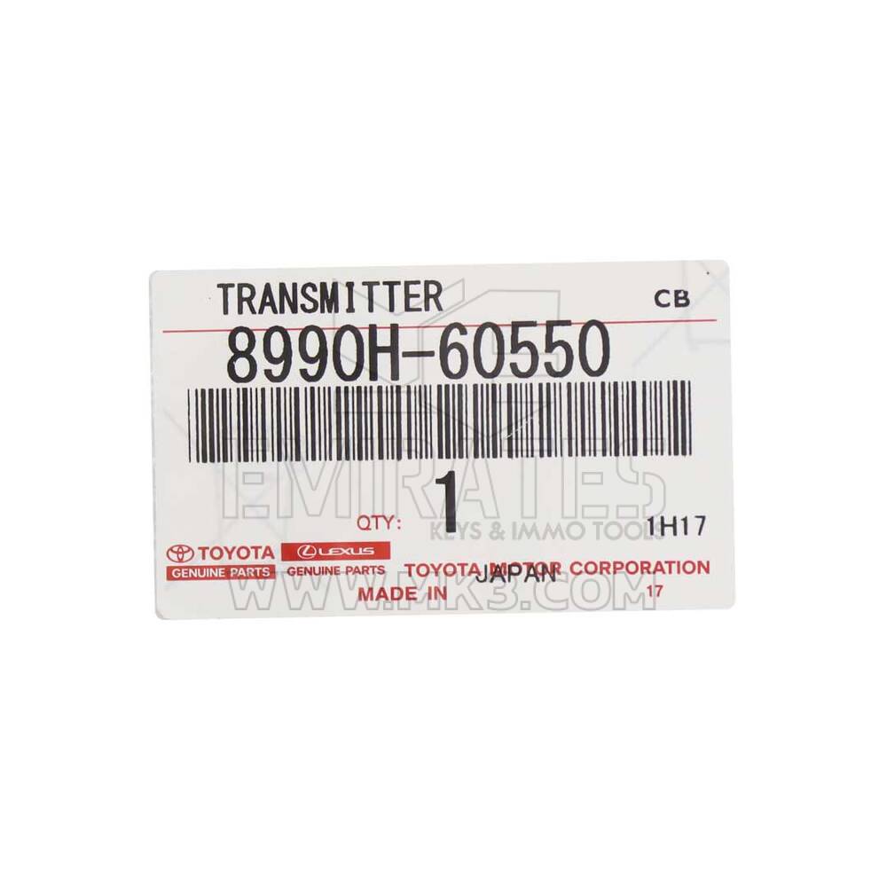 Nuova chiave intelligente originale/OEM Toyota Land Cruiser 2022-2024 2+1 pulsanti 433,58/434,42 MHz Numero parte produttore: 8990H-60550 / 8990H-60551 | Emirates Keys