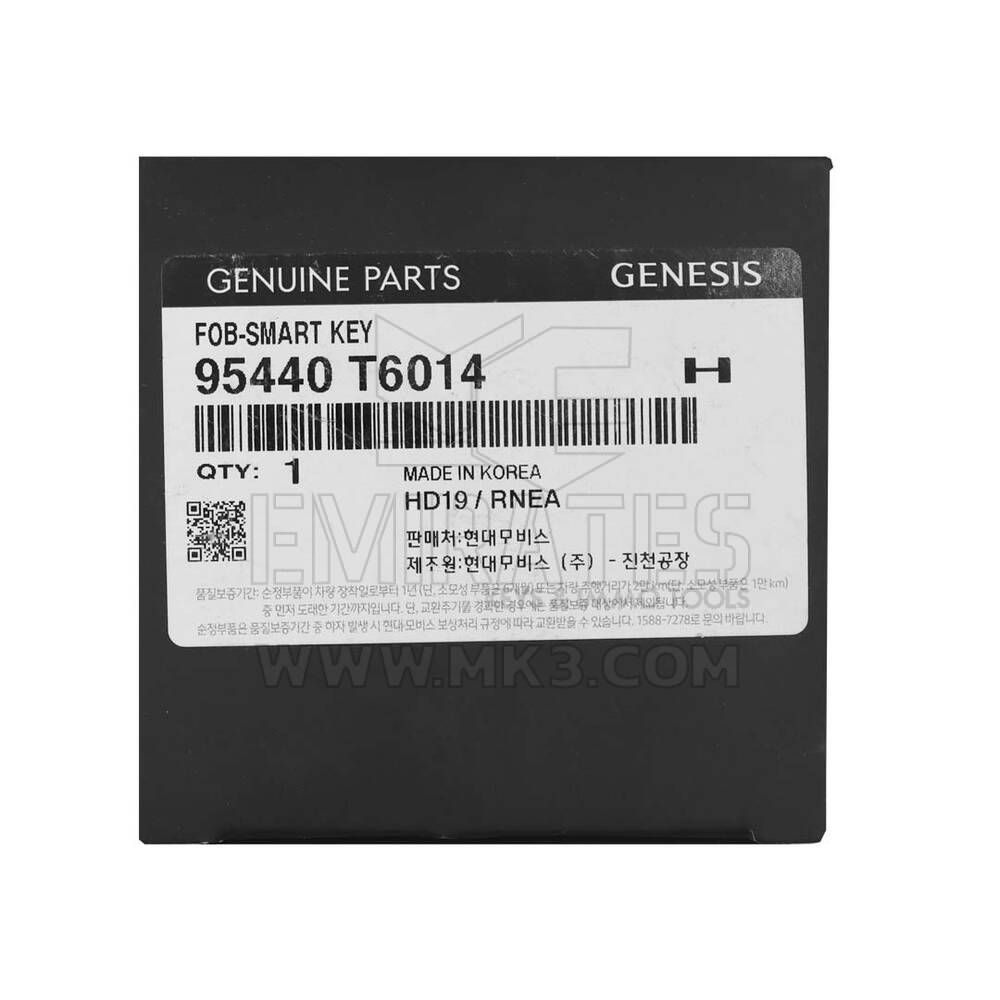 Nova chave remota inteligente Genesis GV80 2022 genuína/OEM 433 MHz 7 + 1 botões Número de peça do fabricante: 95440-T6014 TQ8-FOB-4F35 | Chaves dos Emirados