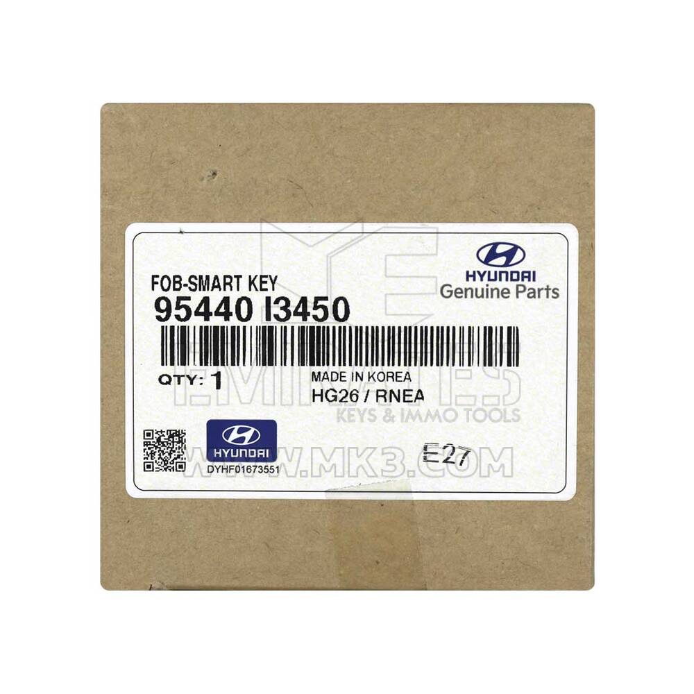 New Hyundai Kona 2022 Genuine / OEM Smart Remote Key 3+1 Buttons 433MHz OEM Part Number: 95440-I3450 - FCC ID: TQ8-FOB-4F43 | Emirates Keys