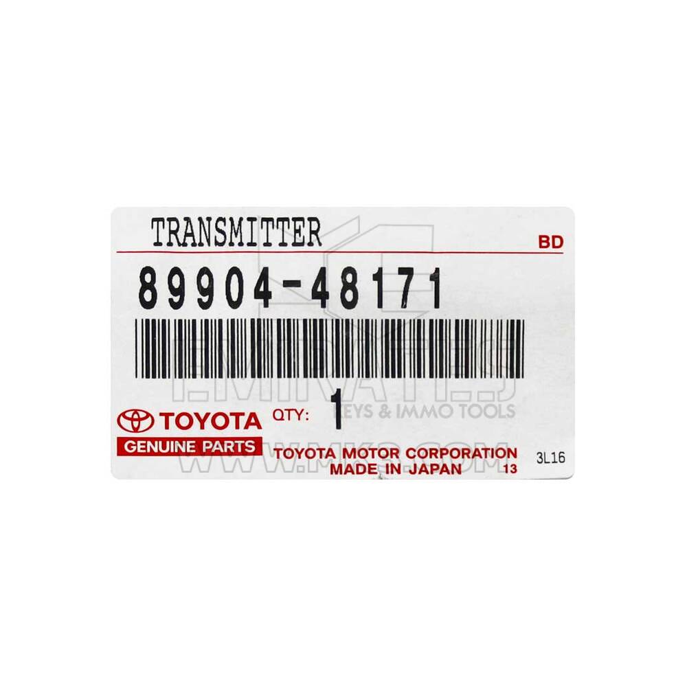 Toyota Highlander 2011-2012 Smart Key 3 Buttons 315MHz For China specifications Manufacturer Part Number: 89904-48171 | Emirates Keys