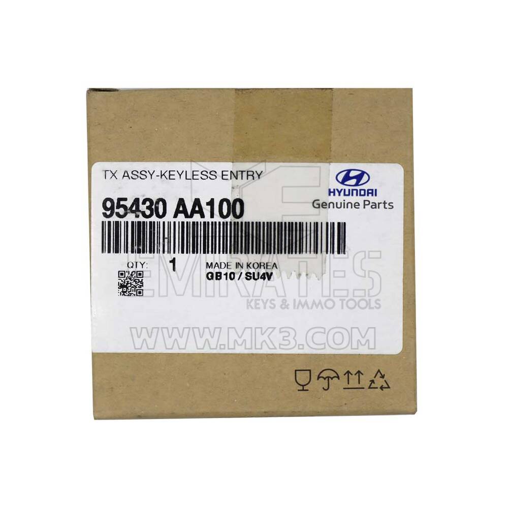 New Hyundai Elantra 2021 Genuine / OEM Flip Remote Key 4 Buttons 433MHz OEM Part Number: 95430-AA100 | Emirates Keys
