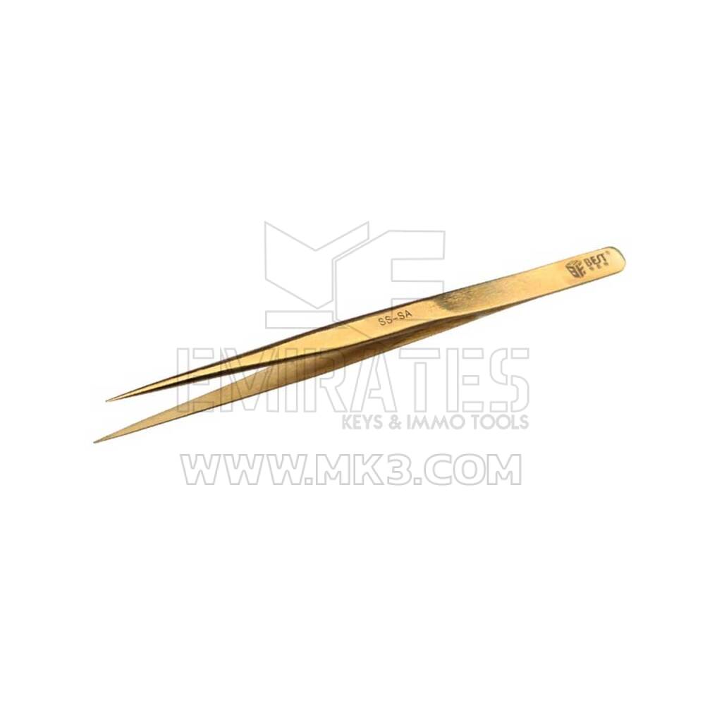 Bestool BST-SS-SA Gold Plated Tip Tweezer