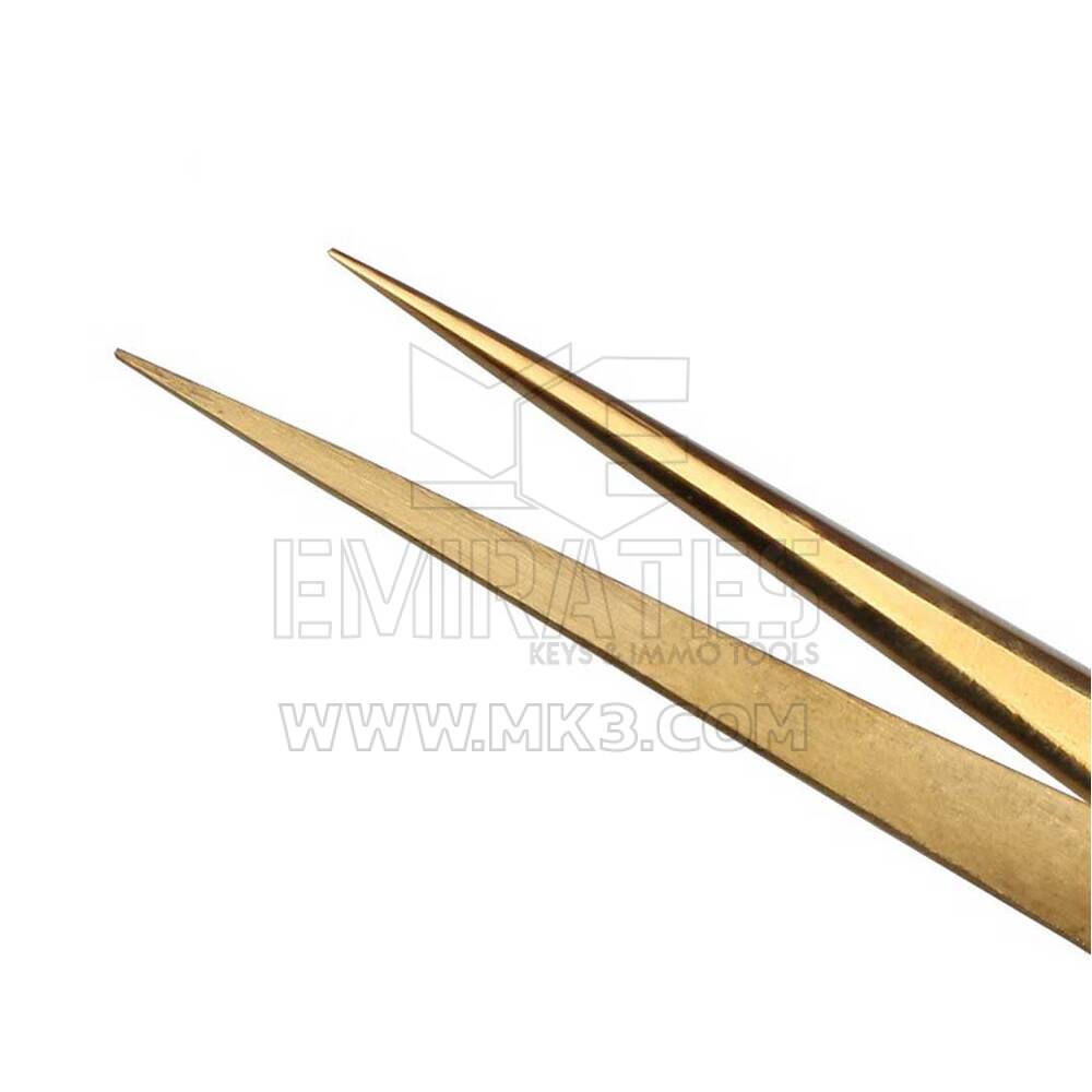 BEST BST-SS-SA Gold Plated Tip Tweezer Precision Tweezers Laid Special Hard Wear-Resistant | Emirates Keys