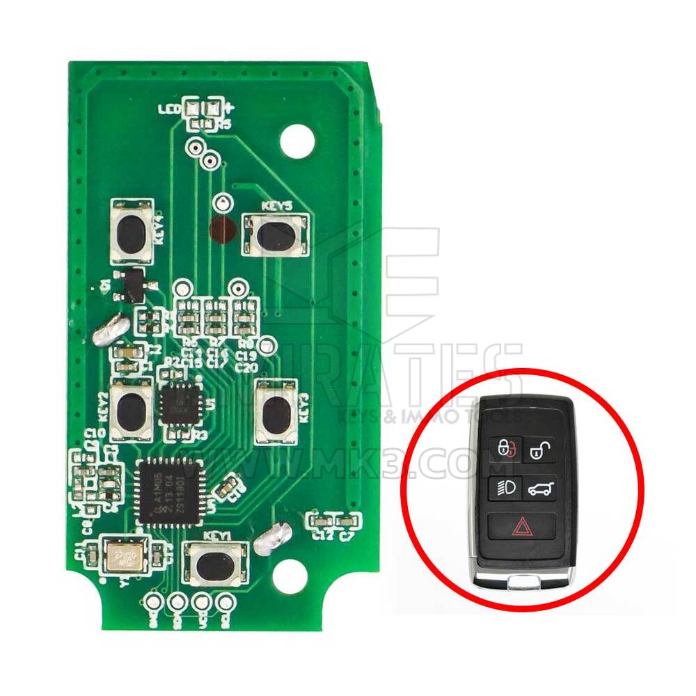 Carte de clé intelligente Lonsdor pour Land Rover Jaguar 2018-2022 5 boutons 315 MHz