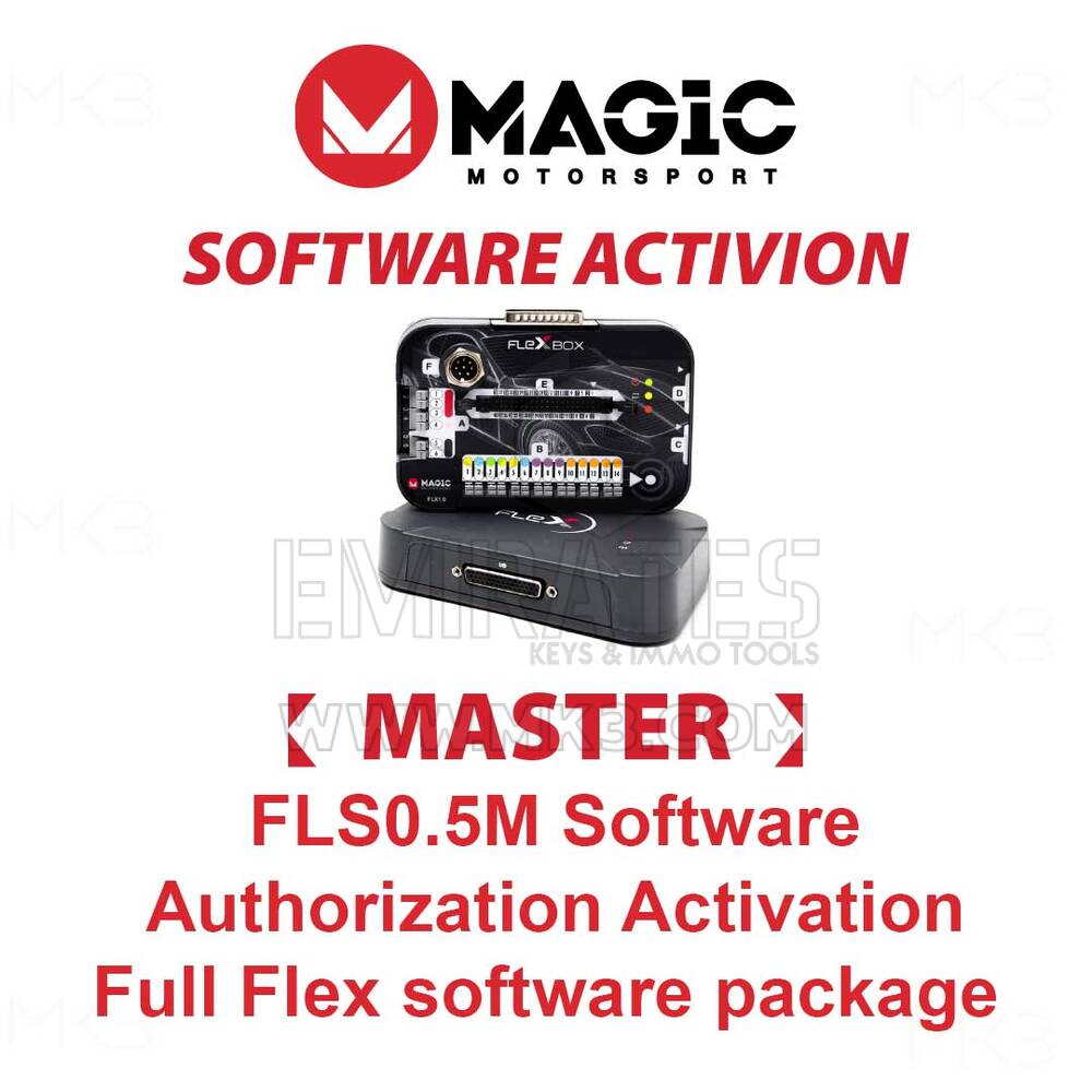 MAGIC FLS0.5M Activation de l'autorisation du logiciel Pack logiciel Full Flex Master