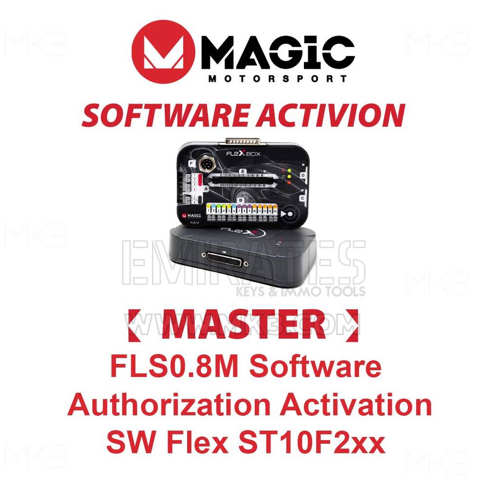 Activation de l'autorisation logicielle MAGIC FLS0.8M SW Flex ST10F2xx Master