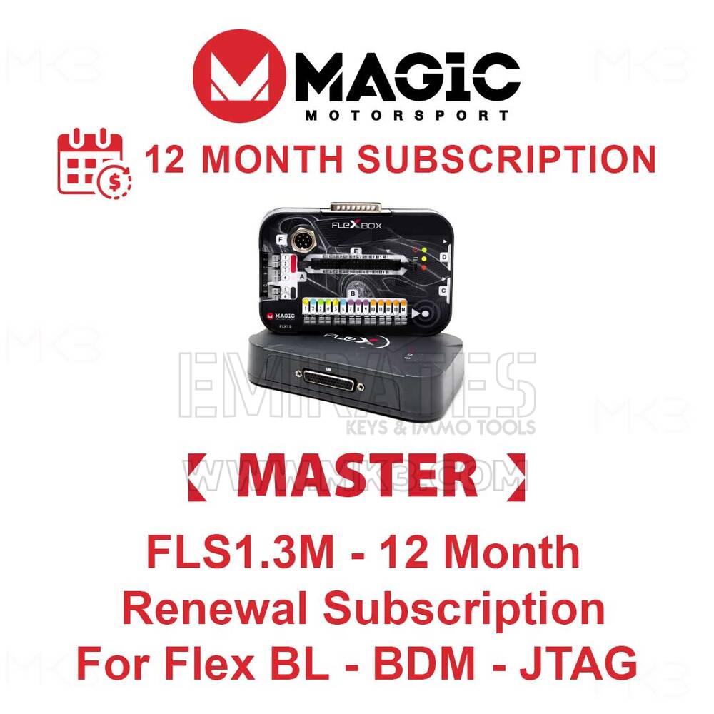 MAGIC FLS1.3M - Flex BL - BDM - JTAG Master İçin 12 Aylık Yenileme Aboneliği