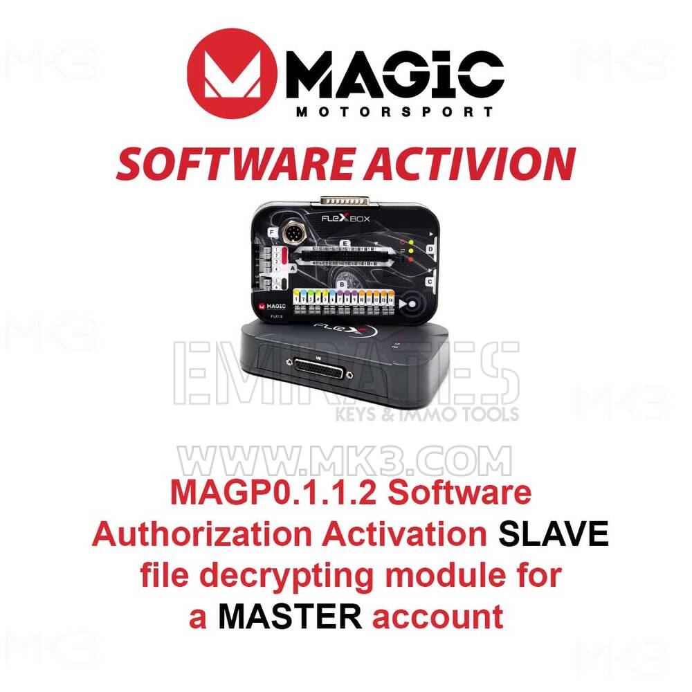 MAGIC MAGP0.1.1.2 وحدة فك تشفير ملف SLAVE لتنشيط تخويل البرامج لحساب MASTER