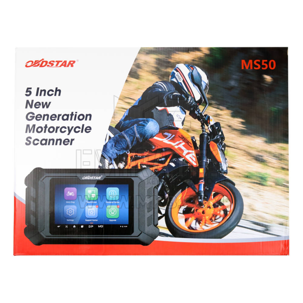 OBDSTAR MS50 provides complete diagnostic functions including fault codes reading or clearing, data stream reading, action test, setting, coding, etc.;