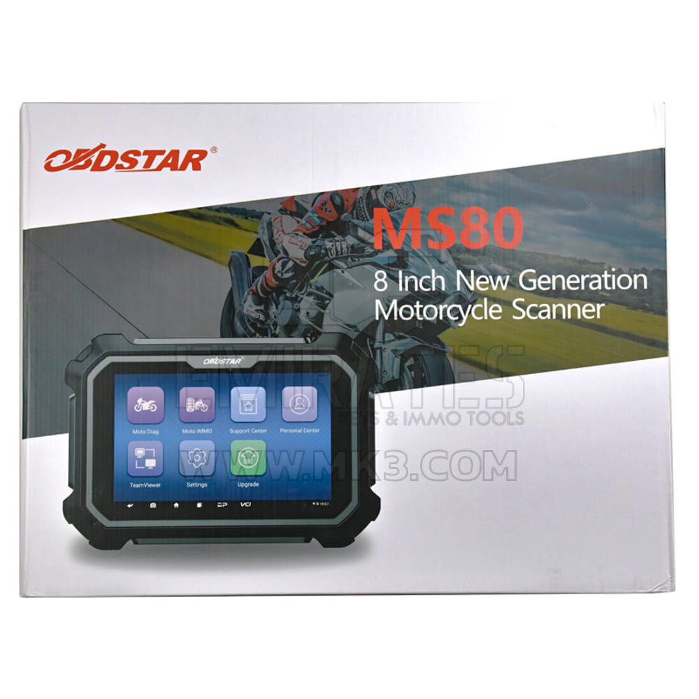 New OBDStar MS80 Device Tablet for Motorcycle/PWC/Snow mobile/ATV/UTV Diagnostics Tool Supports IMMO Key Programming and ECU Tuning