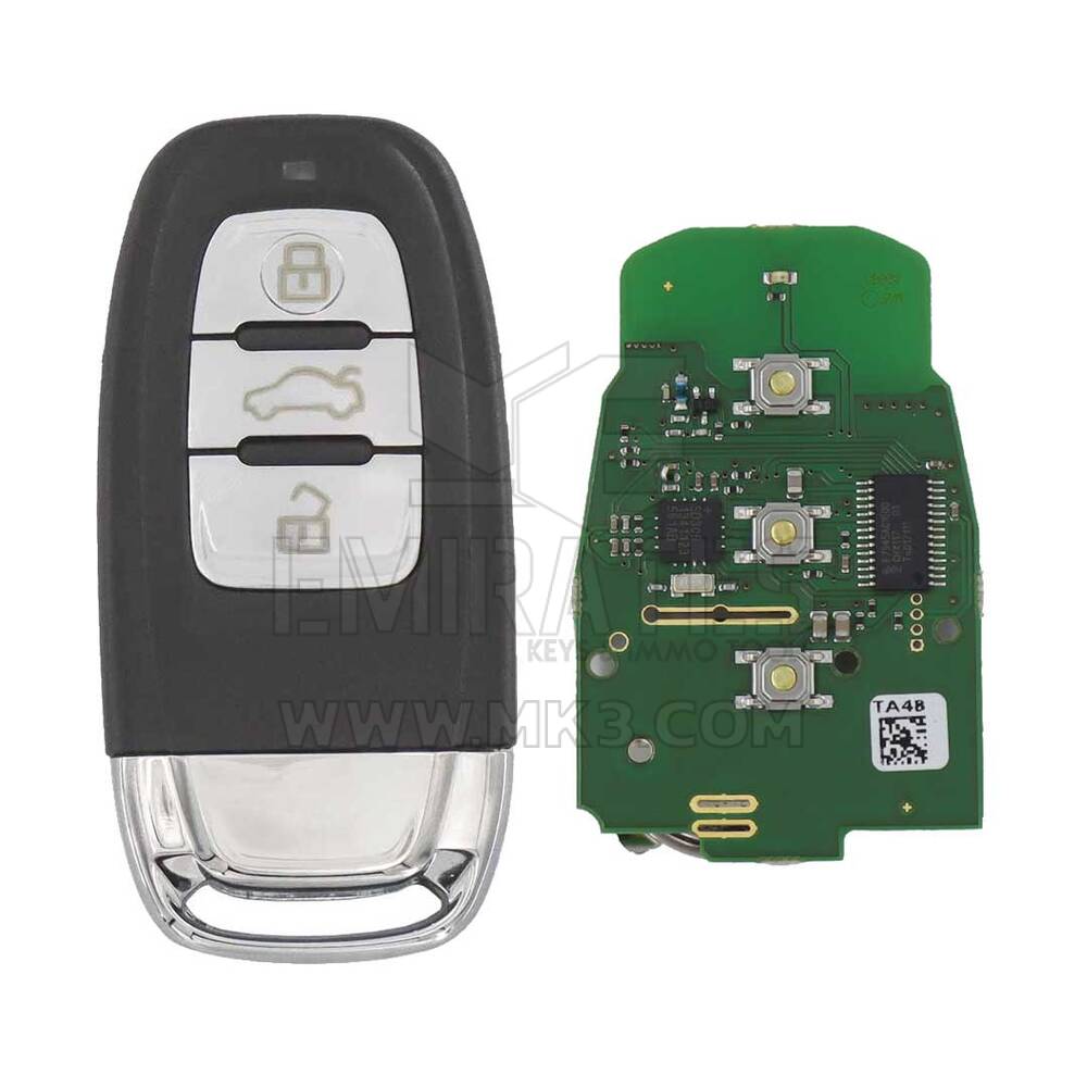 Abrites TA48 - PCB originale Audi BCM2 Keyless con guscio chiave 868MHz