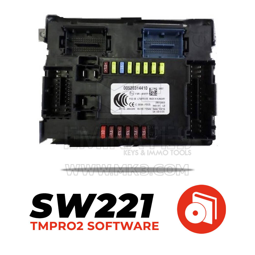 TMPro SW 221 - Fiat BCM Delphi Tipo 3