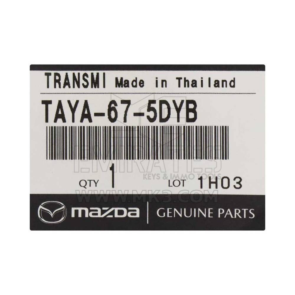 Mazda CX5 2021 Genuine Smart Key 2+1 Buttons 433MHz Manufacturer Part Number: TAYA-67-5DYB  FCC ID: WAZSKE13D03 | Emirates Keys
