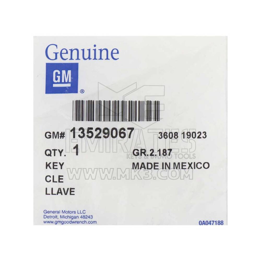 Chevrolet Cruze 2018 Genuine Flip Remote Key 2+1 Botones 433MHz 13529067 - MK18449 - f-2