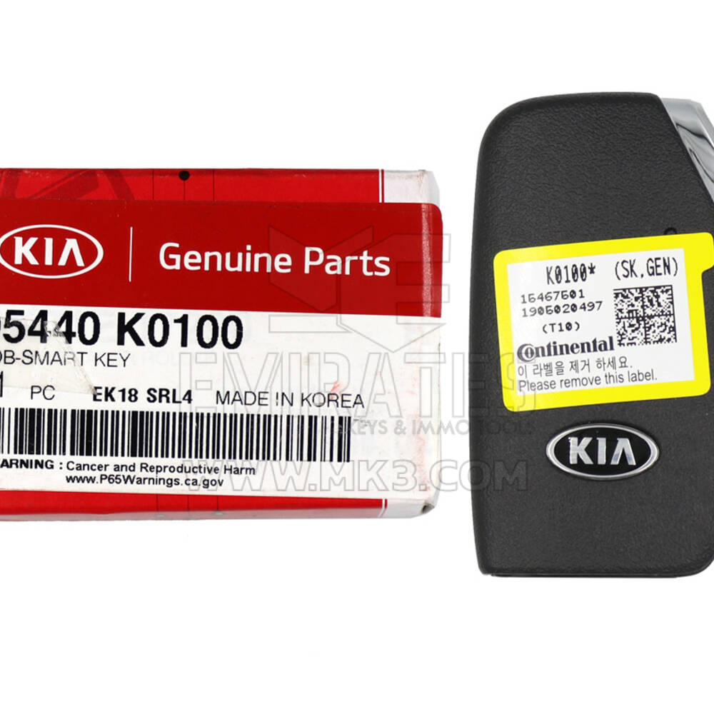 Brand NEW KIA Soul 2019 Genuine/OEM Smart Remote Key 3 Buttons 433MHz Manufacturer Part Number: 95440-K0100 OEM Box | Emirates Keys