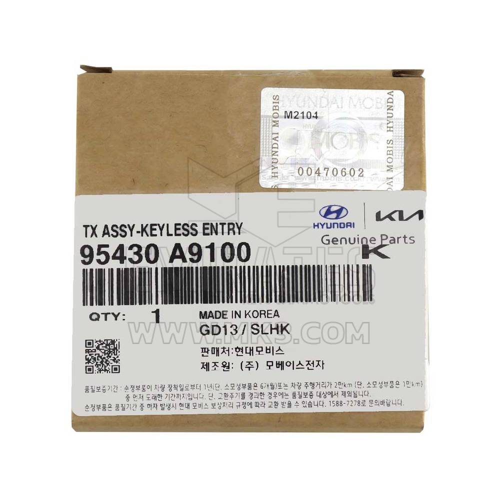 Brand New Brand Kia Sedona 2018 Genuine/OEM Remote Flip Key 4 Buttons 433MHz 95430-A9100 FCCID: TQ8-RKE-4F19 | Emirates Keys