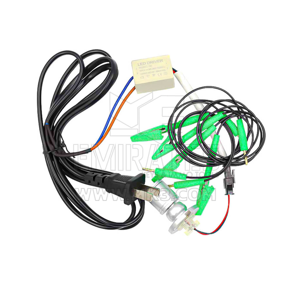 إطار BDM معدني LED من الفولاذ المقاوم للصدأ مع 22 محولًا لـ KESS K-tag و KESSv3 KTM ECU Programming - MK18520 - f-4