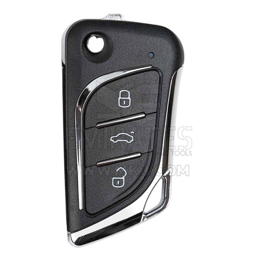 Xhorse Flip Remote Key 3 أزرار Knife Style Wire Type XKLKS0EN