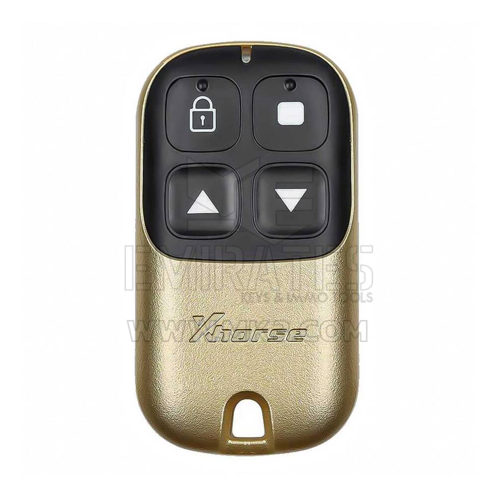 Xhorse VVDI Key Tool Wire Garage Remote Key 4 botones Color dorado Tipo XKXH05EN