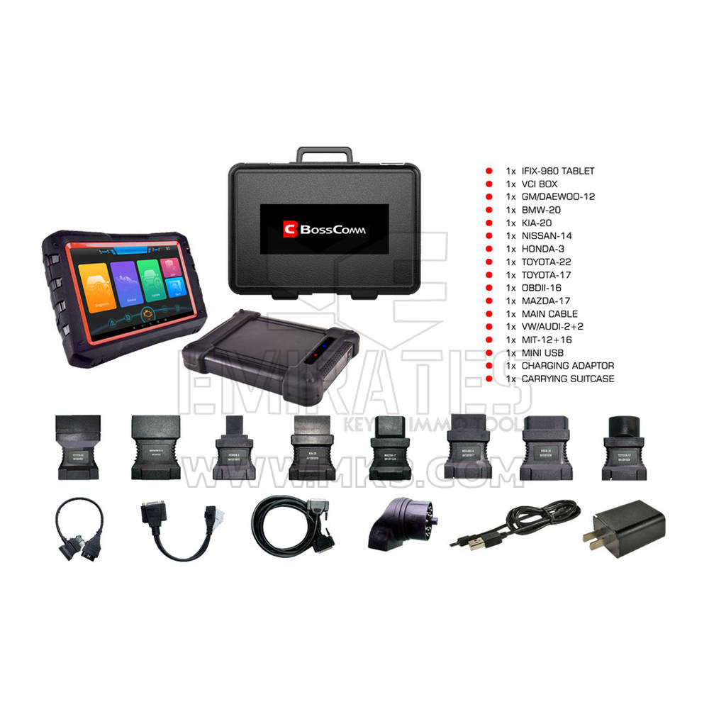 Autek BossComm IFIX-980 Intelligent Auto Diagnostic Scan Tablet Tool - MK18599 - f-2