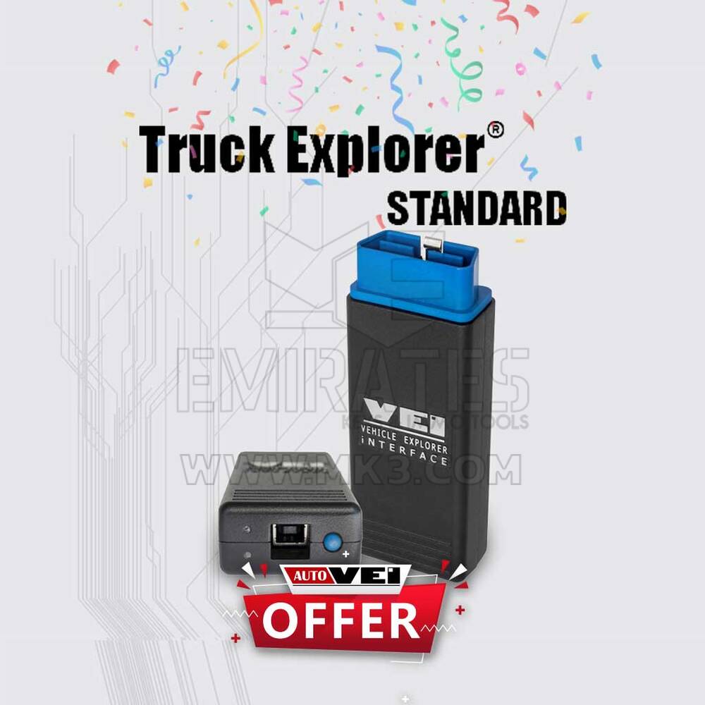 Kit de dispositivo estándar AutoVEI Truck Explorer (actualizado en 2025)