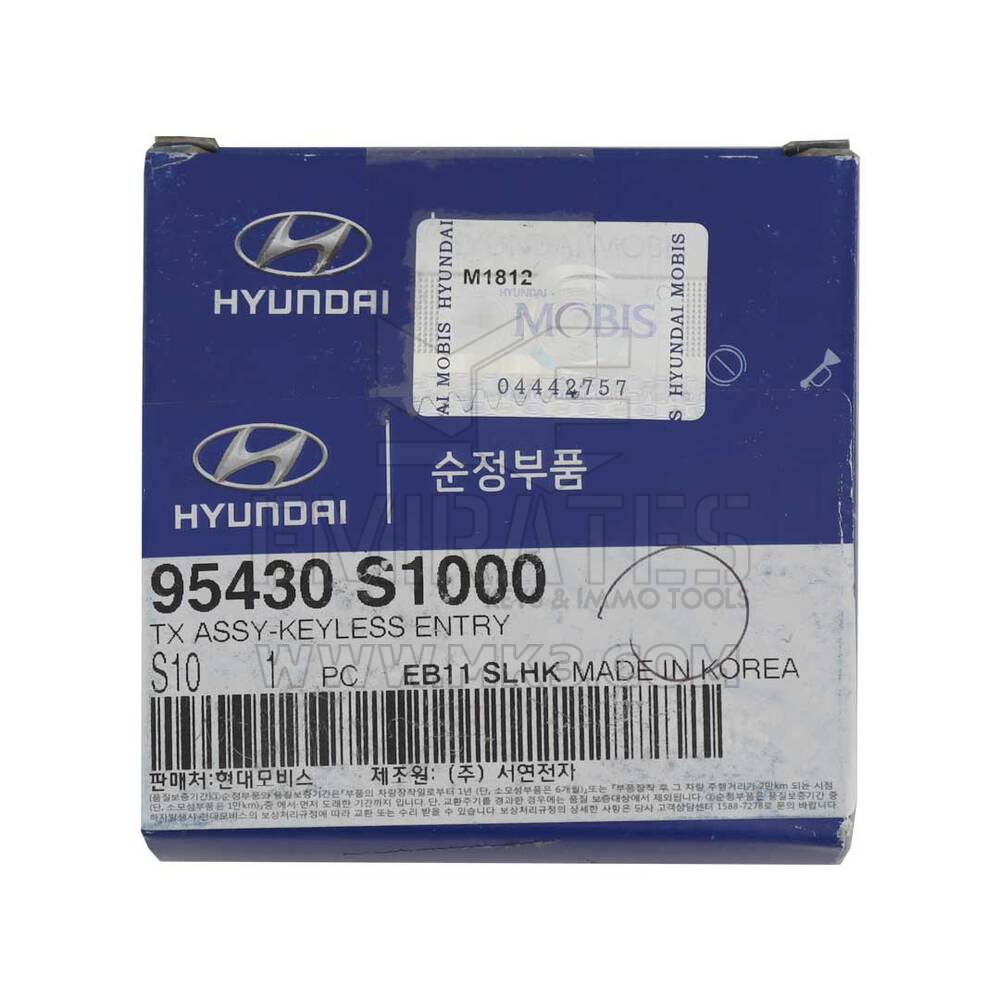 Hyundai Santa Fe 2019 Genuine Flip Remote Key 433MHz 95430-S1000 - MK8609 - f-2