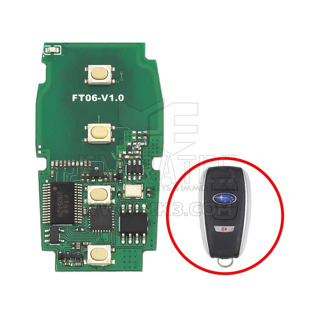 Lonsdor FT06-7000D 4 Boutons 433MHz Subaru 8A Smart Key PCB